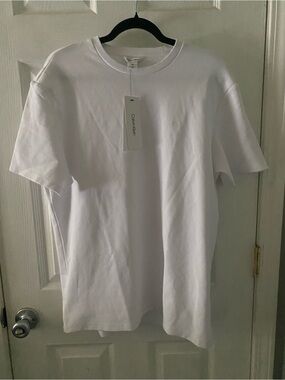 Calvin Klein White Crew Neck Short Sleeve Tee